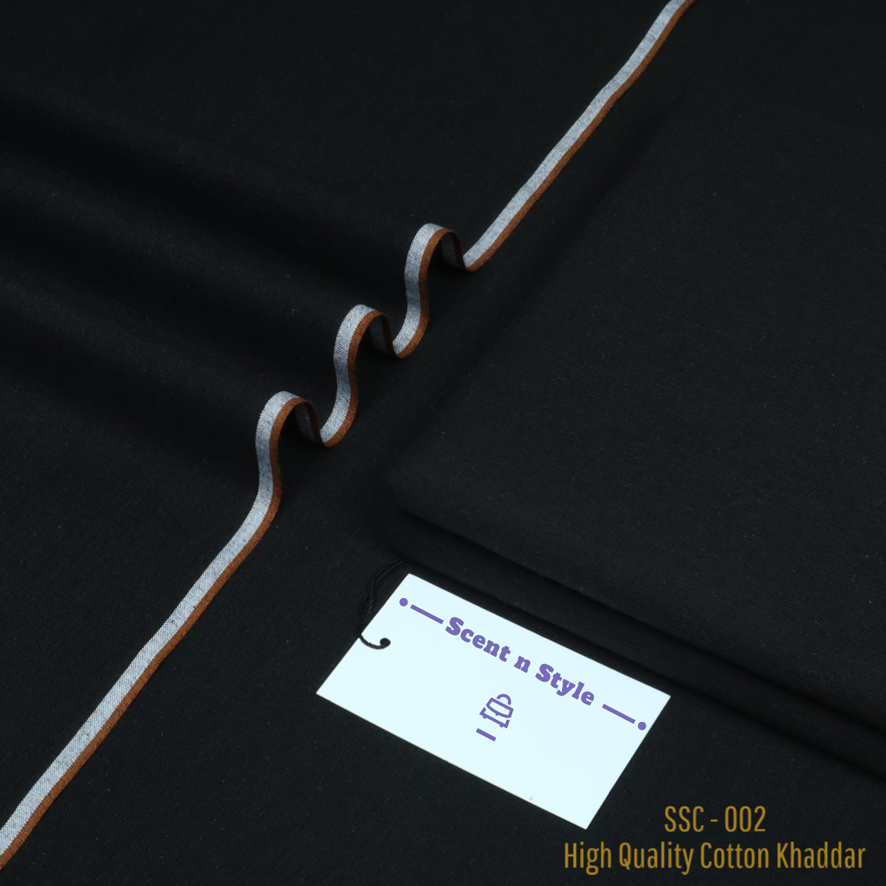 Black Cotton Khaddar ( SSC - 002 )