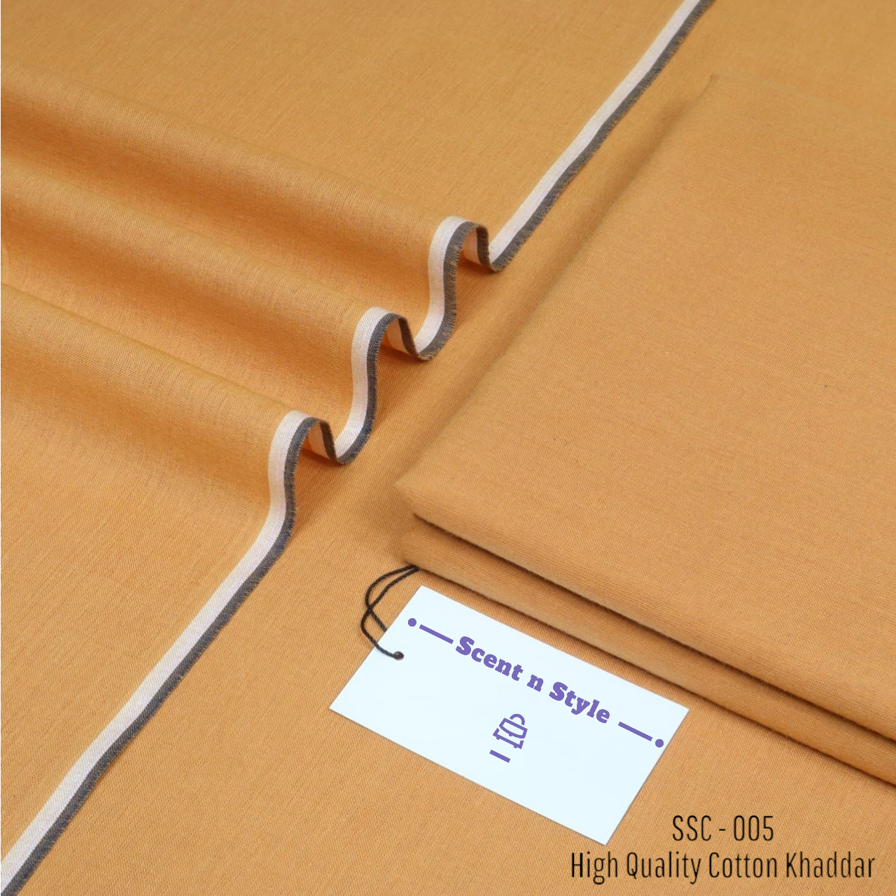 Camel Brown Cotton Khaddar ( SSC - 005 )