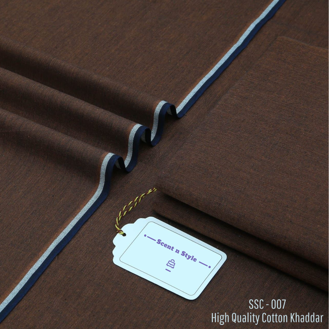 Elegant Brwon Cotton Khaddar ( SSC - 007 )