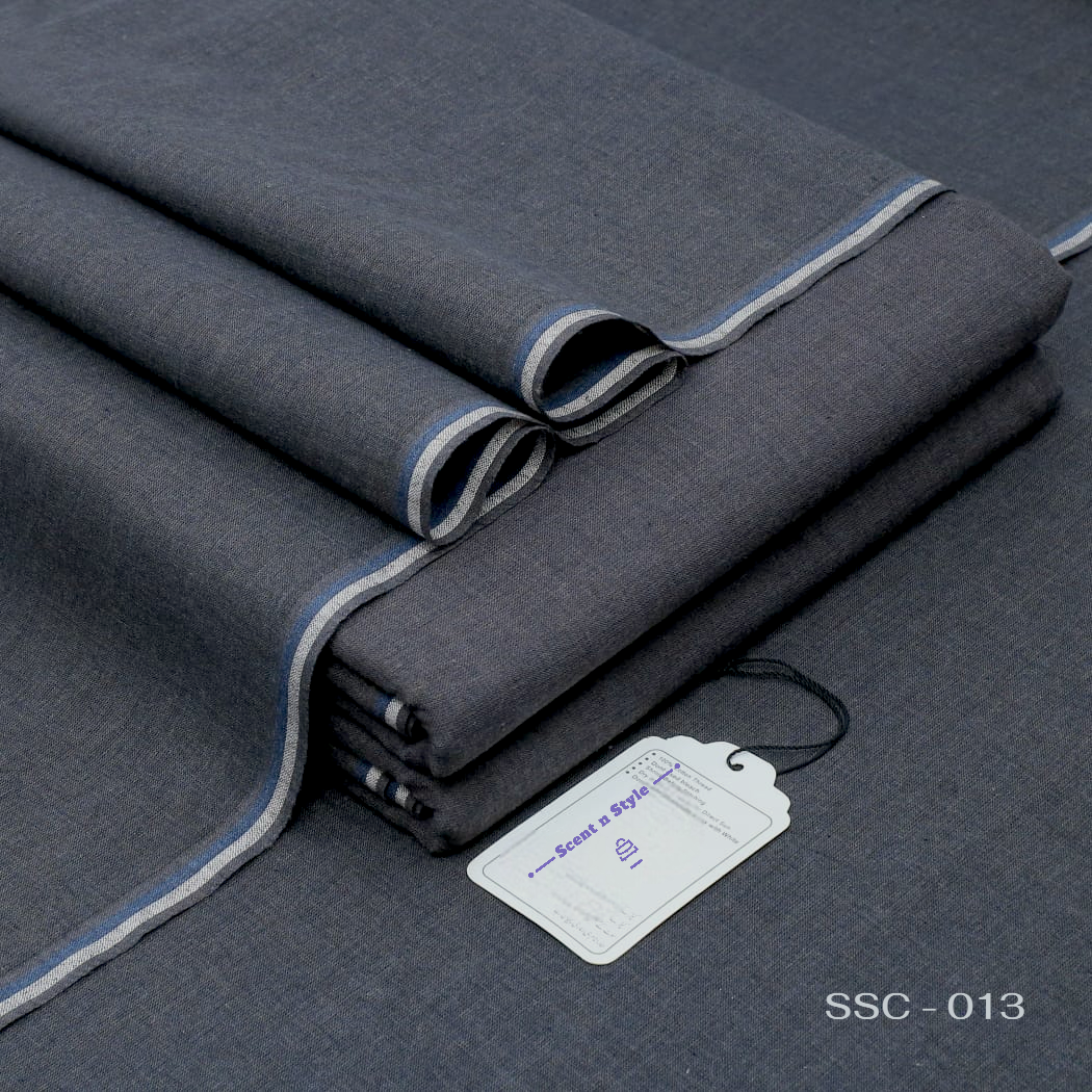 Elegant Grey Cotton Khaddar ( SSC - 013 )