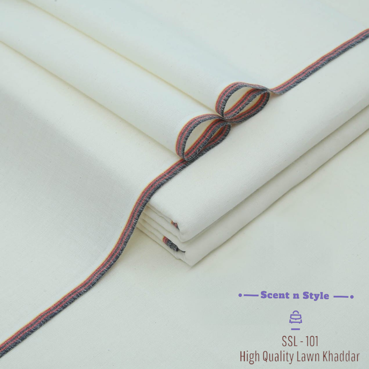 Pearl White Lawn Khaddar ( SSC - 101 )