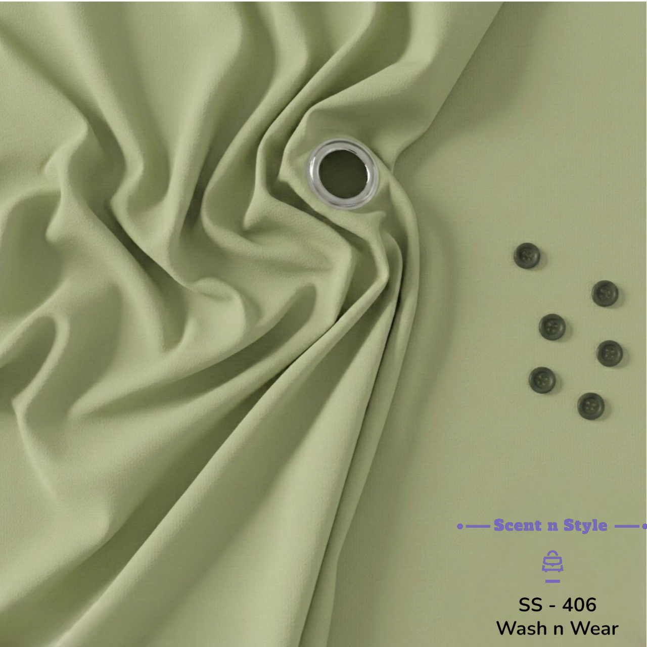 Polite Green Wash n Wear ( SS - 406 )