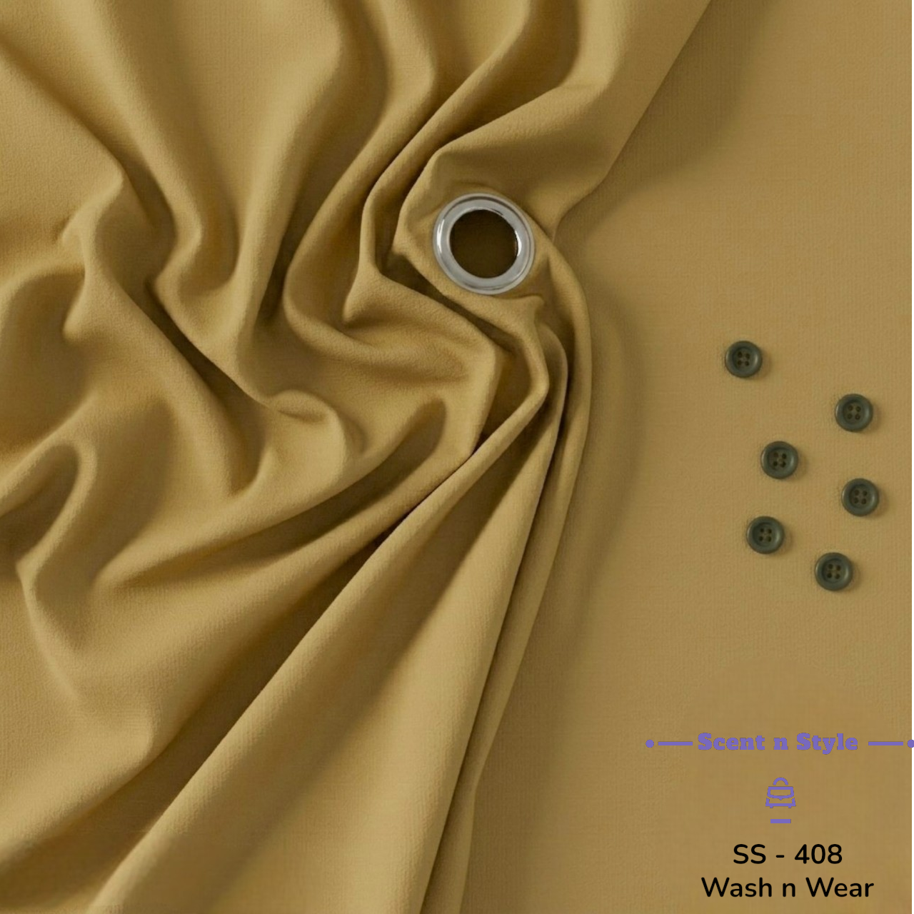 Khaki Wash n Wear ( SS - 408 )