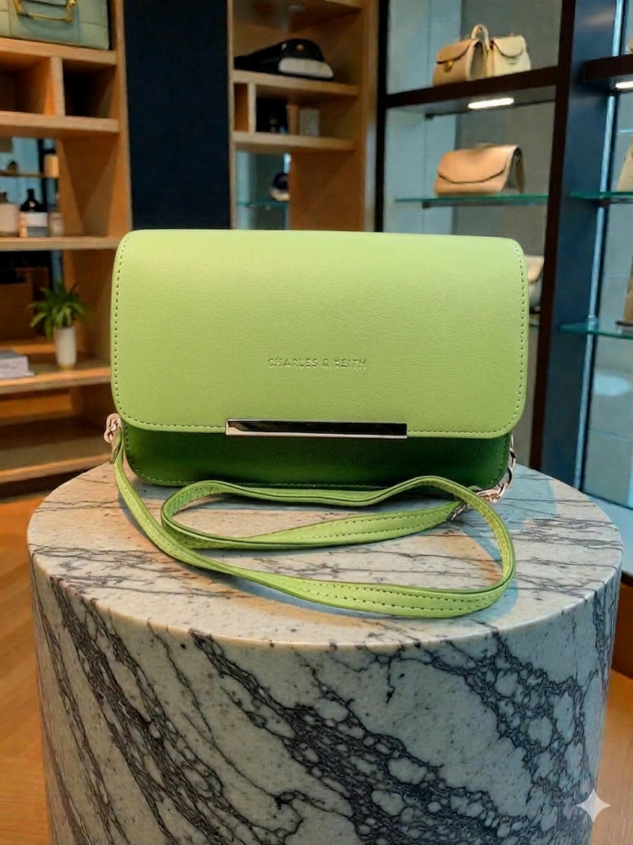 VIB - 002  ( Elegant Green Handbag )
