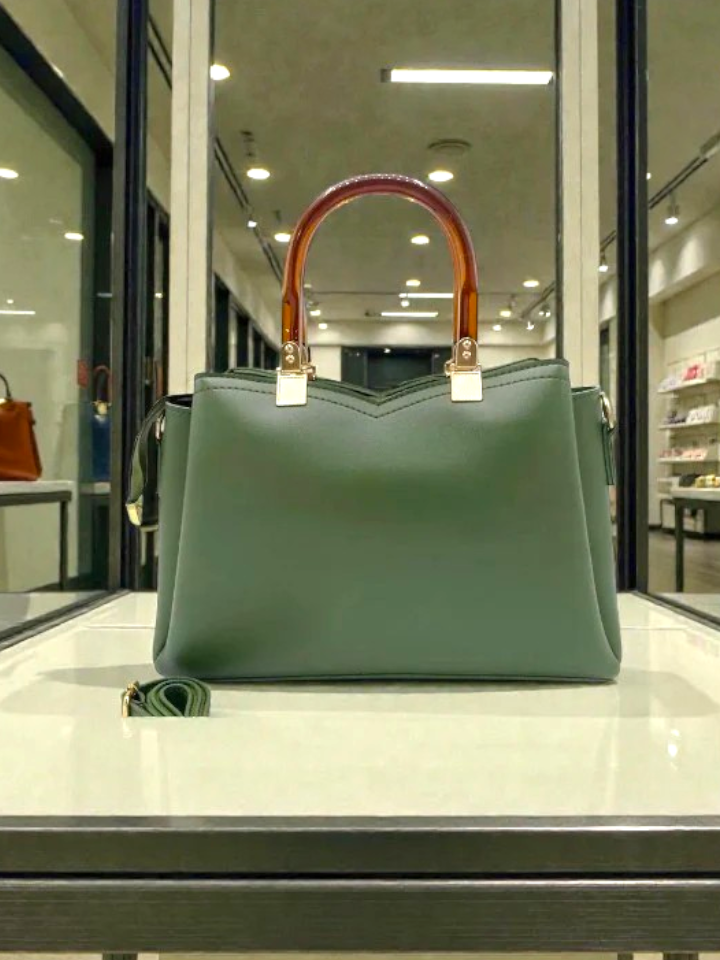 VIB - 004  ( Green Handbag )